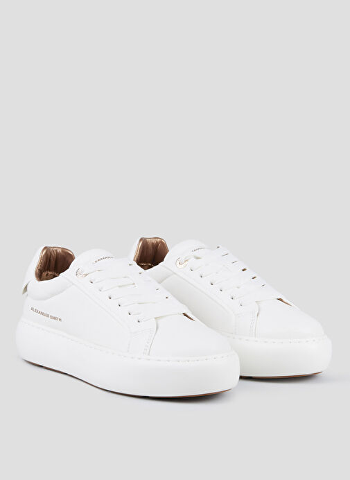 Alexander Smith Beyaz Kadın Deri Sneaker ASBBSOW3560TWT - Görsel 3