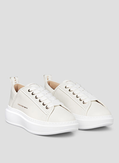 Alexander Smith Beyaz Kadın Deri Sneaker ASBBWYW0076TWT - Görsel 3