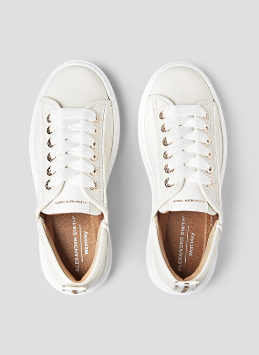 Alexander Smith Beyaz Kadın Deri Sneaker ASBBWYW0076TWT - Görsel 4