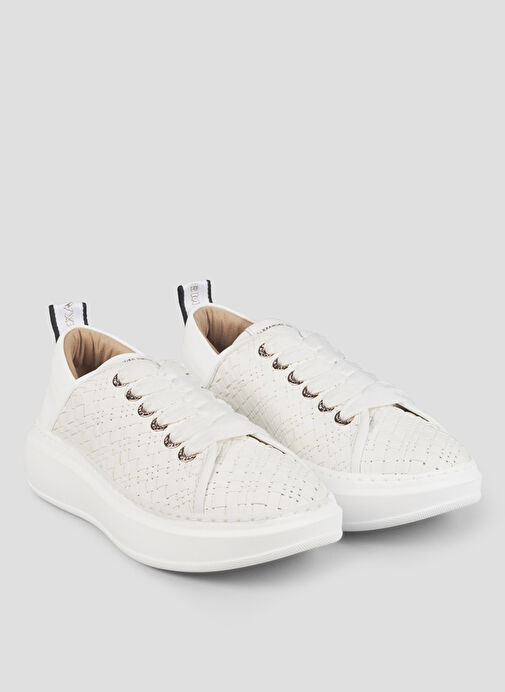 Alexander Smith Beyaz Kadın Deri Sneaker ASBBWYW0410TWT - Görsel 3