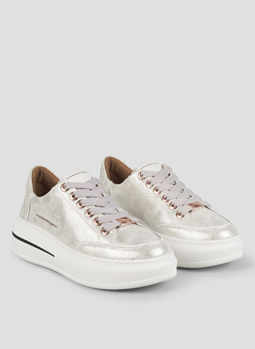 Alexander Smith Beyaz Kadın Deri Sneaker ASBBLSW1888SLV - Görsel 3