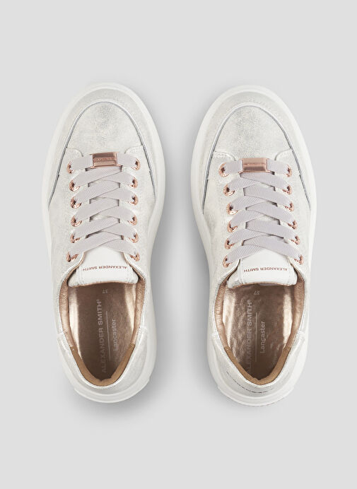 Alexander Smith Beyaz Kadın Deri Sneaker ASBBLSW1888SLV - Görsel 4