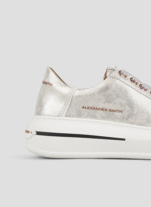 Alexander Smith Beyaz Kadın Deri Sneaker ASBBLSW1888SLV - Görsel 5