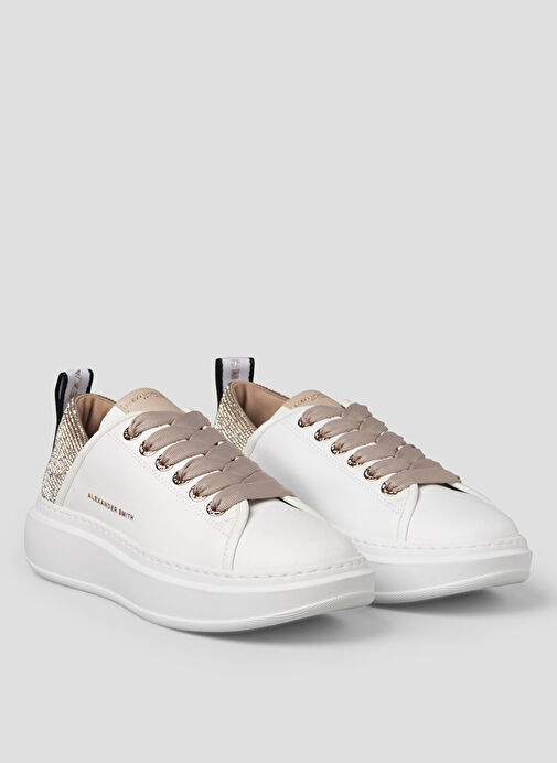 Alexander Smith Beyaz Kadın Deri Sneaker ASBBWYW0507WNU - Görsel 3