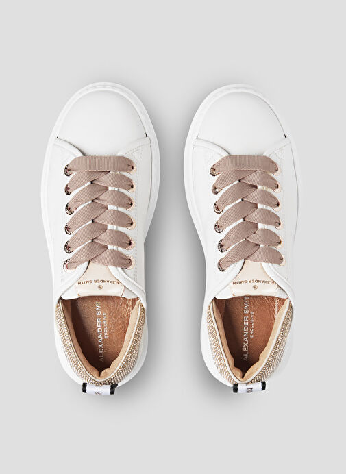 Alexander Smith Beyaz Kadın Deri Sneaker ASBBWYW0507WNU - Görsel 4