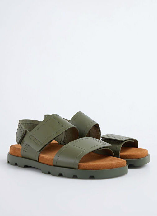 Camper Haki Erkek Deri Sandalet BRUTUS SANDAL - Görsel 3