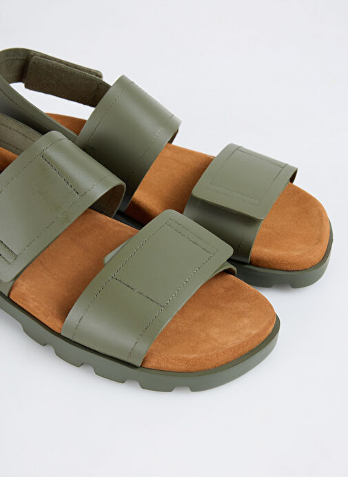 Camper Haki Erkek Deri Sandalet BRUTUS SANDAL - Görsel 6