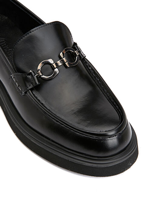 Divarese Siyah Erkek Deri Klasik Ayakkabı XDEL-2-A-5SS - Görsel 7