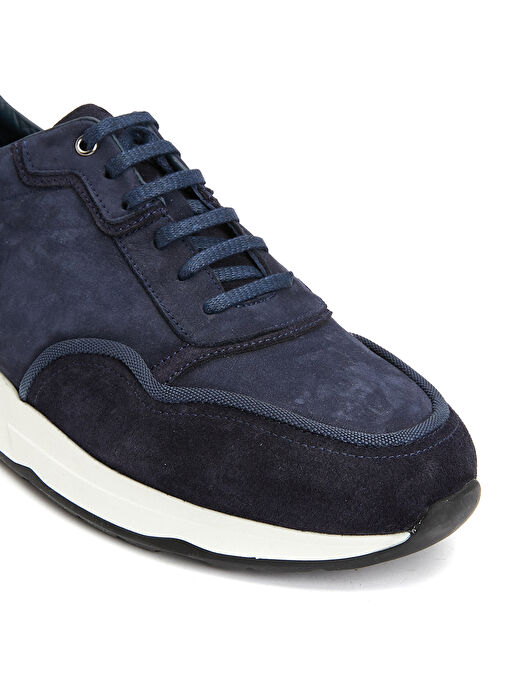 George Hogg Lacivert Erkek Süet Sneaker 18-121-S-5SS - Görsel 6