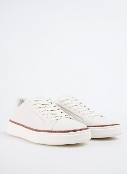 Geox Beyaz Erkek Deri Sneaker U ZACKERTY A - Görsel 3