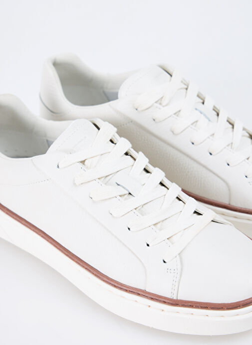 Geox Beyaz Erkek Deri Sneaker U ZACKERTY A - Görsel 6