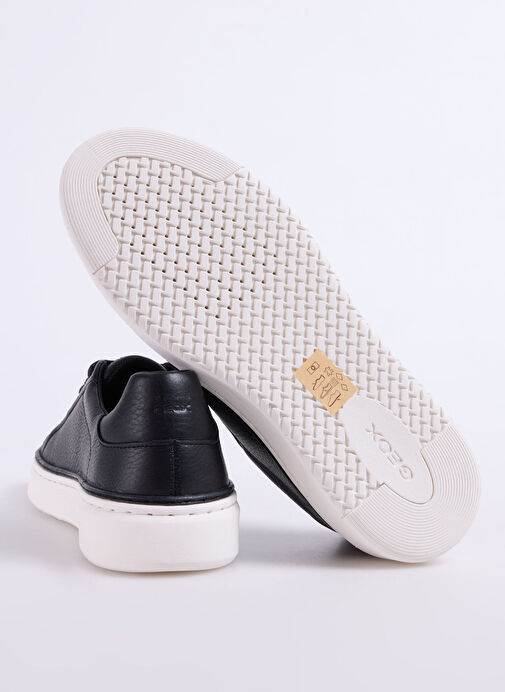 Geox Siyah Erkek Deri Sneaker U ZACKERTY A - Görsel 5
