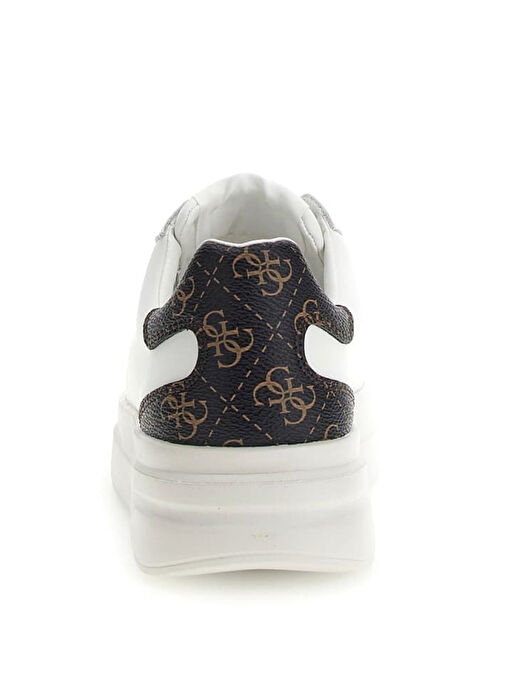 Guess Beyaz Kadın Deri Sneaker FLJELBFAL12-WHBRO - Görsel 4