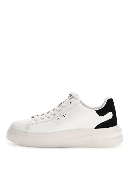 Guess Beyaz Kadın Deri Sneaker FLJELBLEA12-WHBLK - Görsel 3