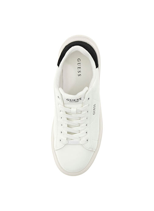 Guess Beyaz Kadın Deri Sneaker FLJELBLEA12-WHBLK - Görsel 5