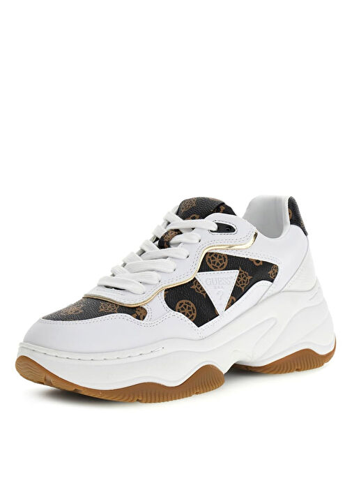 Guess Beyaz - Siyah Kadın Sneaker FLPHAPFAL12-WHIBR - Görsel 2
