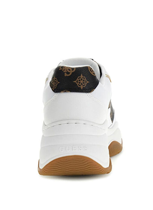 Guess Beyaz - Siyah Kadın Sneaker FLPHAPFAL12-WHIBR - Görsel 4
