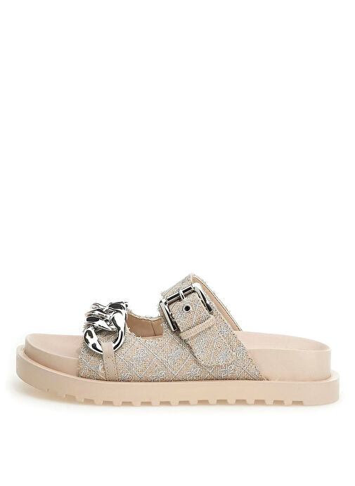 Guess Bej - Gümüş Kadın Terlik FL6FATFAL03-BEISI - Görsel 3