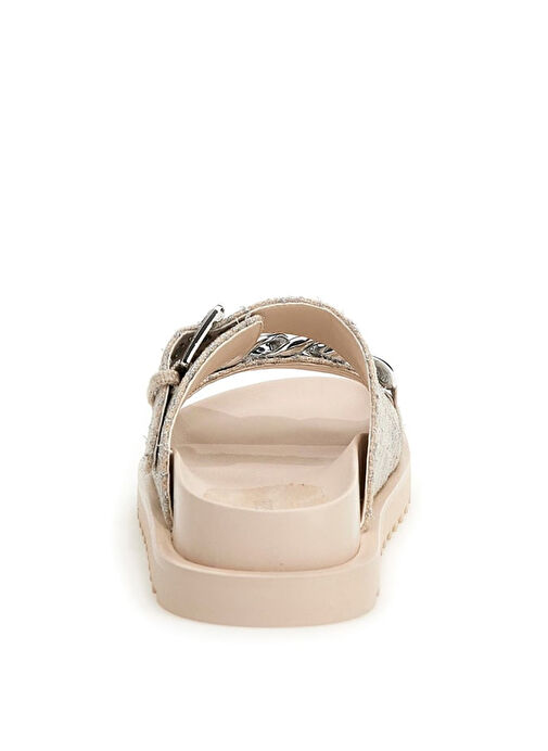 Guess Bej - Gümüş Kadın Terlik FL6FATFAL03-BEISI - Görsel 4