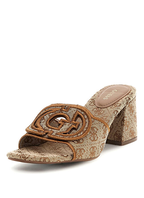 Guess Kahverengi Kadın Topuklu Terlik FLJGEEFAL03-BEIBR - Görsel 2