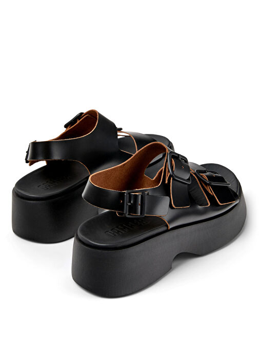 Camper Siyah Kadın Deri Sandalet K201712-001 - Görsel 5