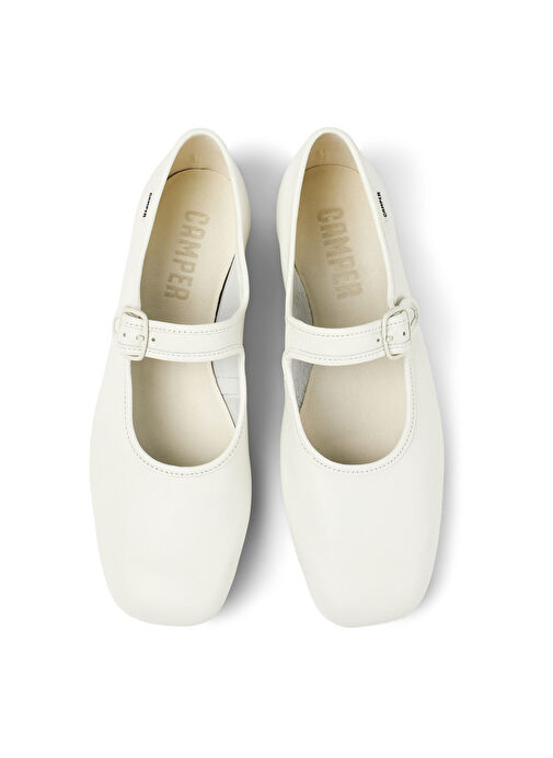 Camper Beyaz Kadın Deri Babet - Görsel 4