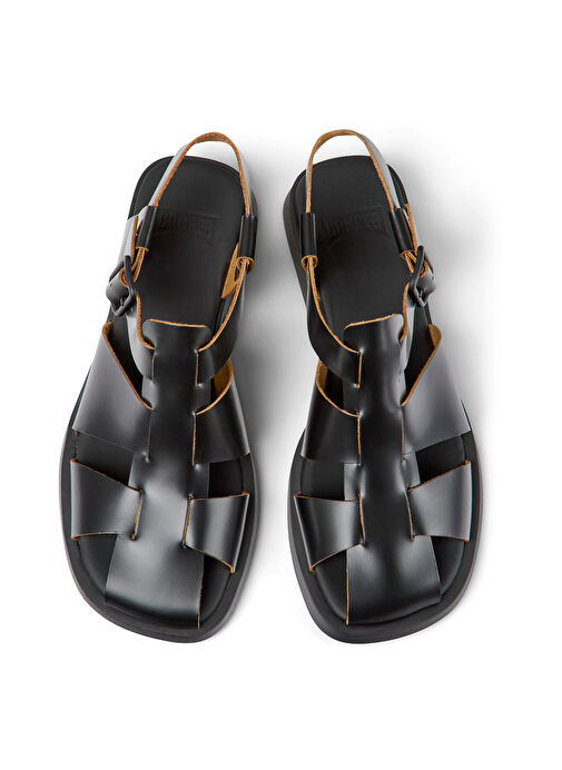 Camper Siyah Kadın Deri Sandalet K201489-001 - Görsel 4