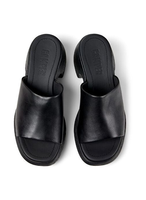 Camper Siyah Kadın Deri Terlik K201722-001 - Görsel 4