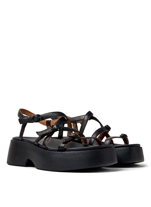 Camper Siyah Kadın Deri Sandalet K201713-001 - Görsel 3
