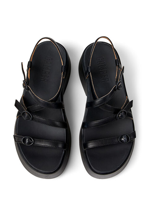 Camper Siyah Kadın Deri Sandalet K201713-001 - Görsel 4