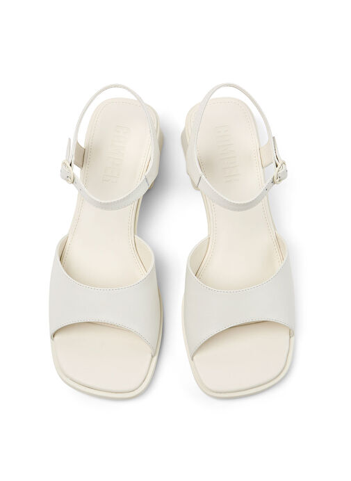 Camper Beyaz Kadın Deri Topuklu Sandalet K201734-003 - Görsel 4