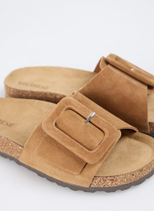 Divarese Taba Divarese Taba Kadın Deri Terlik 5027464-519