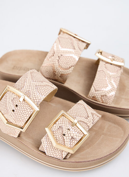 Divarese Pembe Kadın Deri Terlik 5027005-688 - Görsel 6