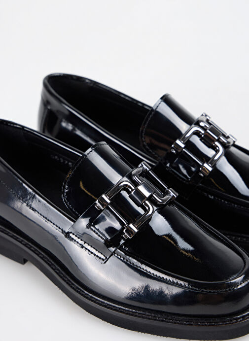 Divarese Siyah Kadın Deri Loafer 5027529-052 - Görsel 6