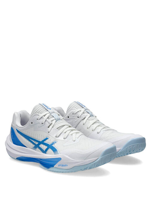 Asics 1052A075-103 SKY ELITE FF 3 Beyaz - Mavi Voleybol Ayakkabısı - Görsel 4