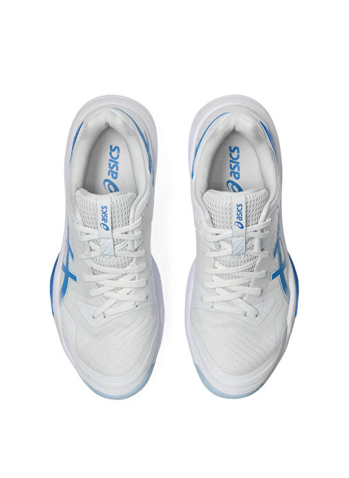 Asics 1052A075-103 SKY ELITE FF 3 Beyaz - Mavi Voleybol Ayakkabısı - Görsel 8
