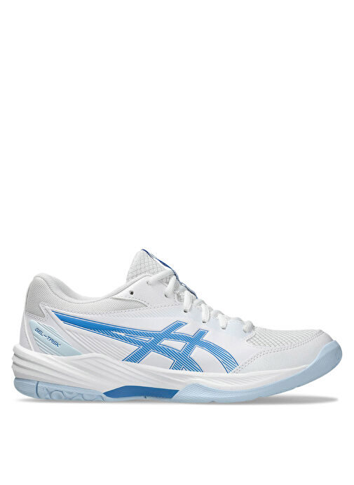 Asics 1072A106-102 GEL-TASK 4 Beyaz - Mavi Voleybol Ayakkabısı - Görsel 2