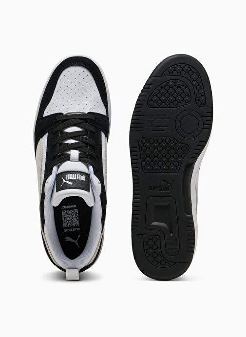 Puma 40226201 Rebound v6 Low SD PUMA Bla Siyah Kadın Basketbol Ayakkabısı - Görsel 6