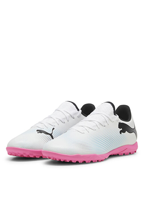 Puma 10772601 FUTURE 7 PLAY TT PUMA Whit Beyaz Erkek Futbol Ayakkabısı - Görsel 4
