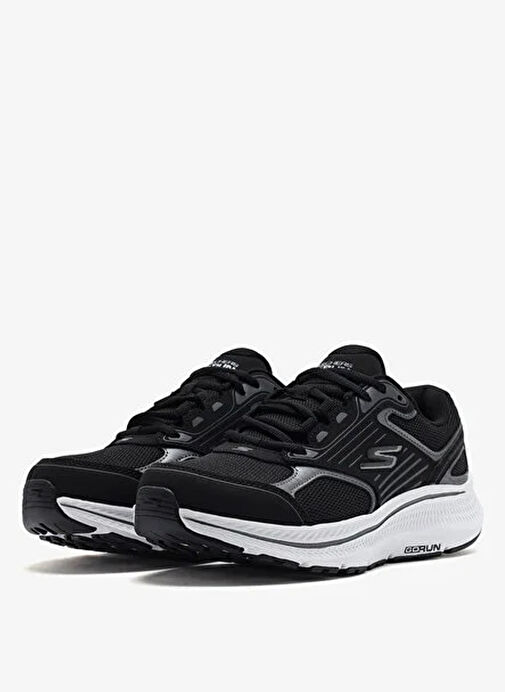 Skechers 128606 BKW GO RUN CONSISTENT 2.0 - Siyah Deri Kadın Koşu Ayakkabısı - Görsel 4