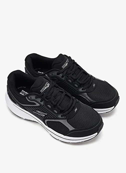 Skechers 128606 BKW GO RUN CONSISTENT 2.0 - Siyah Deri Kadın Koşu Ayakkabısı - Görsel 5