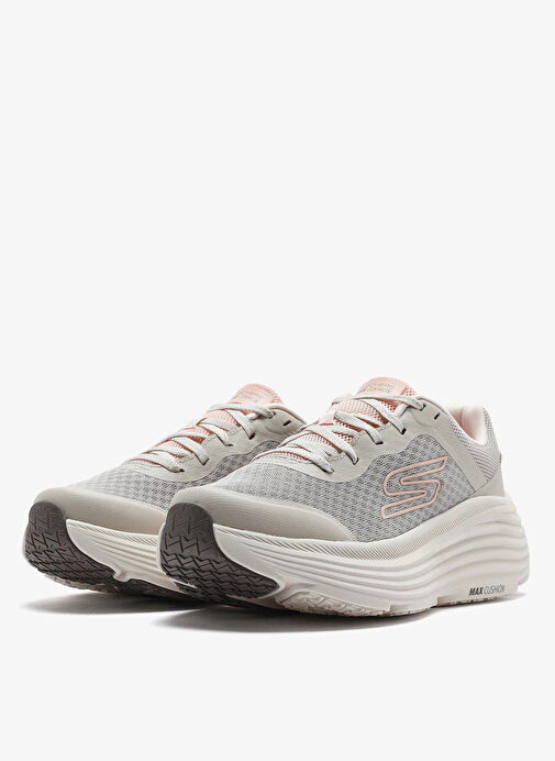 Skechers 129470 NAT MAX CUSHIONING ENDEAVOUR Bej Kadın Koşu Ayakkabısı - Görsel 4