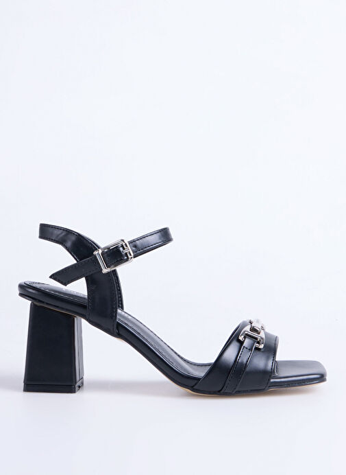 Pierre Cardin Siyah Kadın Topuklu Ayakkabı PC-54725 - Görsel 2