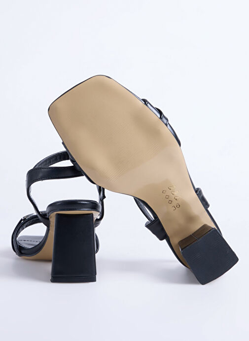 Pierre Cardin Siyah Kadın Topuklu Ayakkabı PC-54725 - Görsel 5