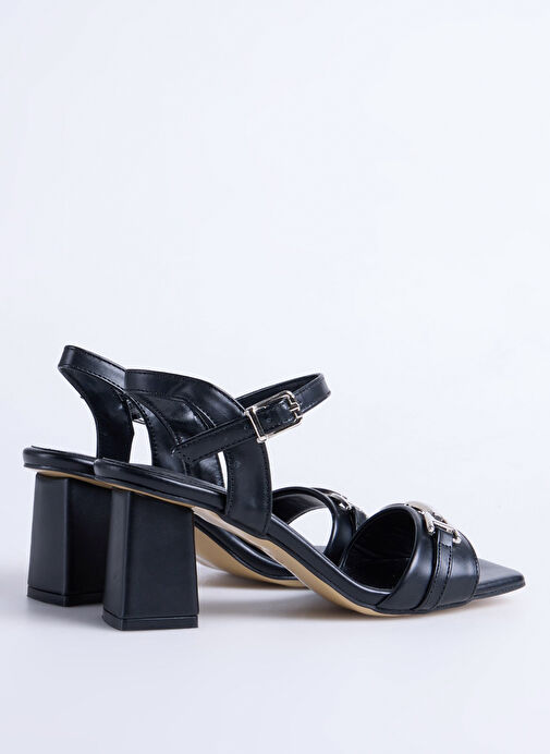 Pierre Cardin Siyah Kadın Topuklu Ayakkabı PC-54725 - Görsel 4