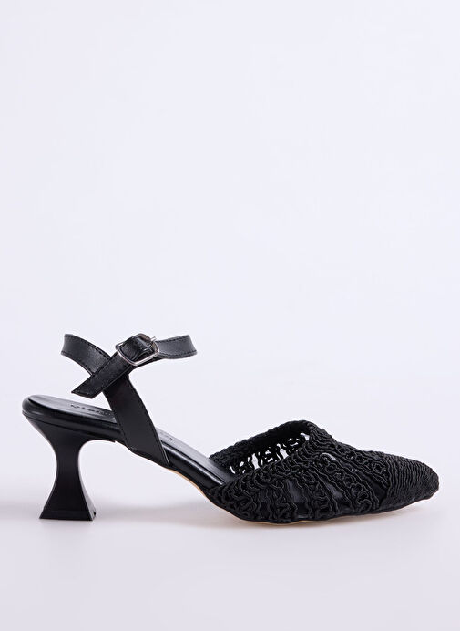 Pierre Cardin Siyah Kadın Topuklu Ayakkabı PC-54660 - Görsel 2