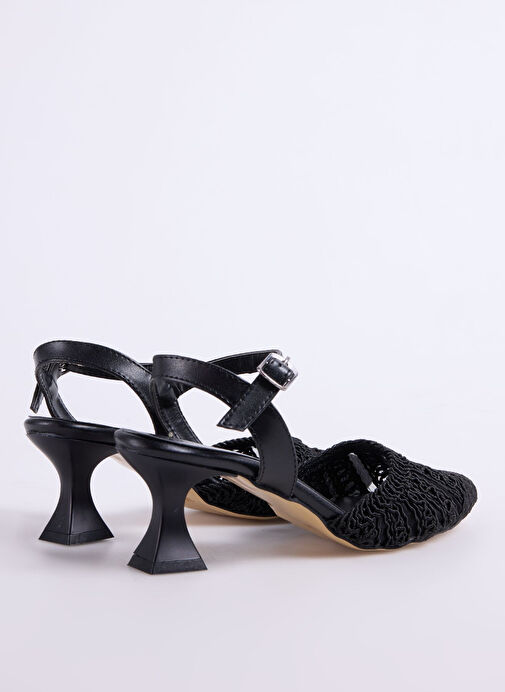 Pierre Cardin Siyah Kadın Topuklu Ayakkabı PC-54660 - Görsel 4