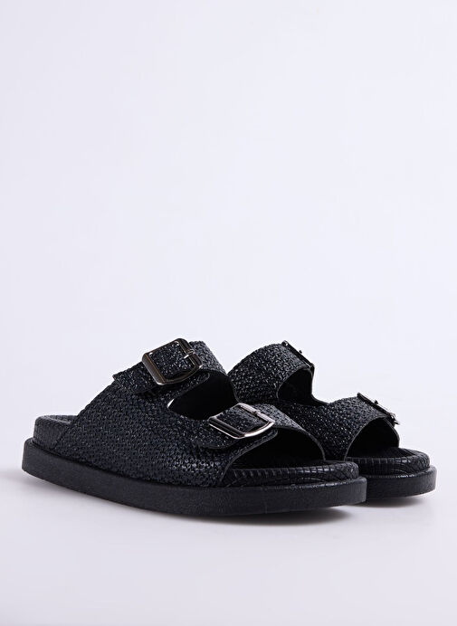 Pierre Cardin Siyah Kadın Terlik PC-54687 - Görsel 3