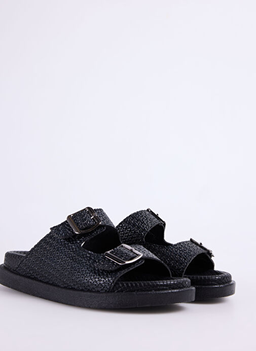 Pierre Cardin Siyah Kadın Terlik PC-54687 - Görsel 6