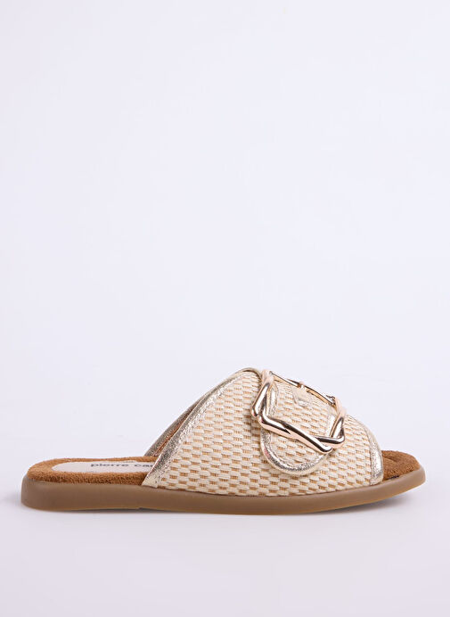 Pierre Cardin Bej Kadın Terlik PC-54776 - Görsel 2